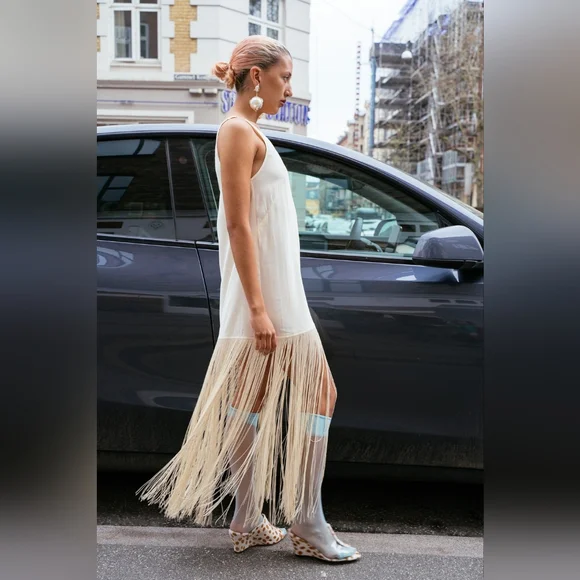 Mr. Larkin Tassel Slip Dress - Picture 2 of 10